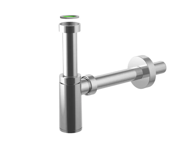 Ablauf Waschtisch Kunststoff verchromt WT FLASHSIPH