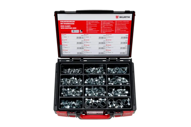 Spannbackenschlauchschellen Sort./Set SPNBACKSHLSHEL SYSKO