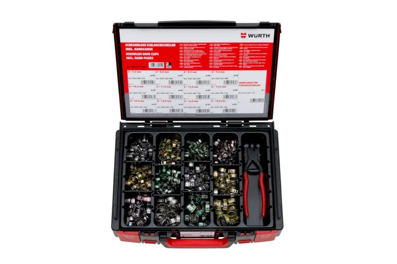 Schlauchschelle schraublos Sort/Set SCHLSHEL SHRBL SYSKO 511TLG