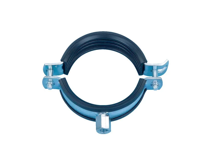 Rohrschelle zweiteilig mit Gummi ROSHEL ROBUST M10/12