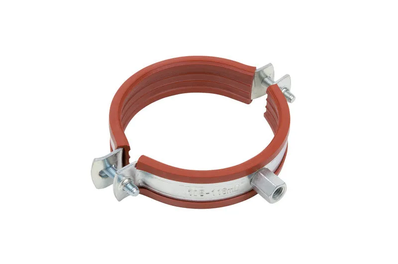 Rohrschelle zweiteilig mit Gummi ROSHEL ROBUST SIL