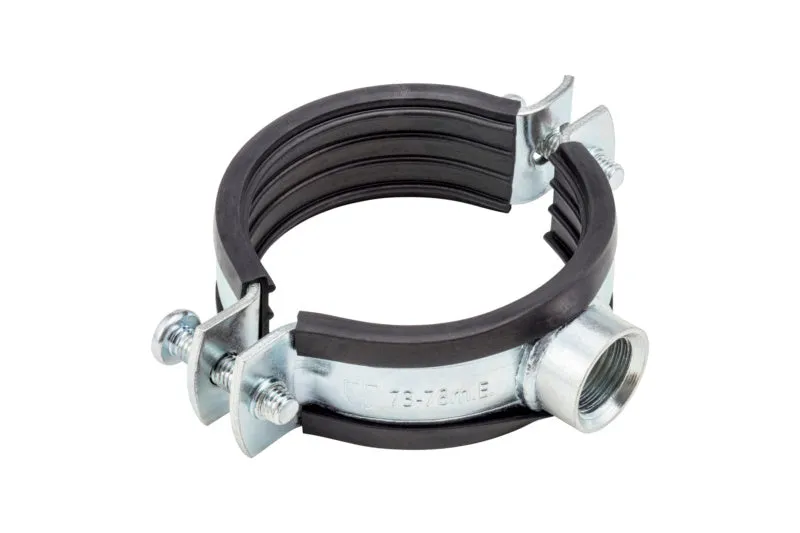 Rohrschelle zweiteilig mit Gummi ROSHEL ROBUST 1/2ZO