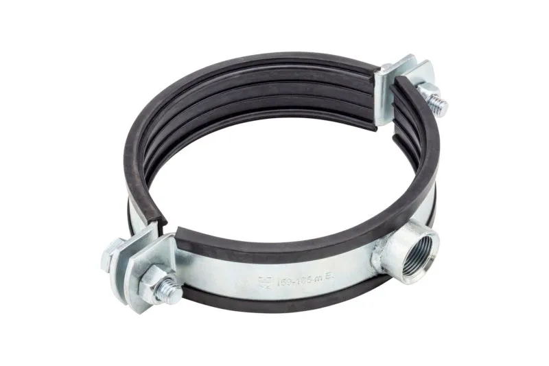 Rohrschelle zweiteilig mit Gummi ROSHEL MASSIV 3/4ZO