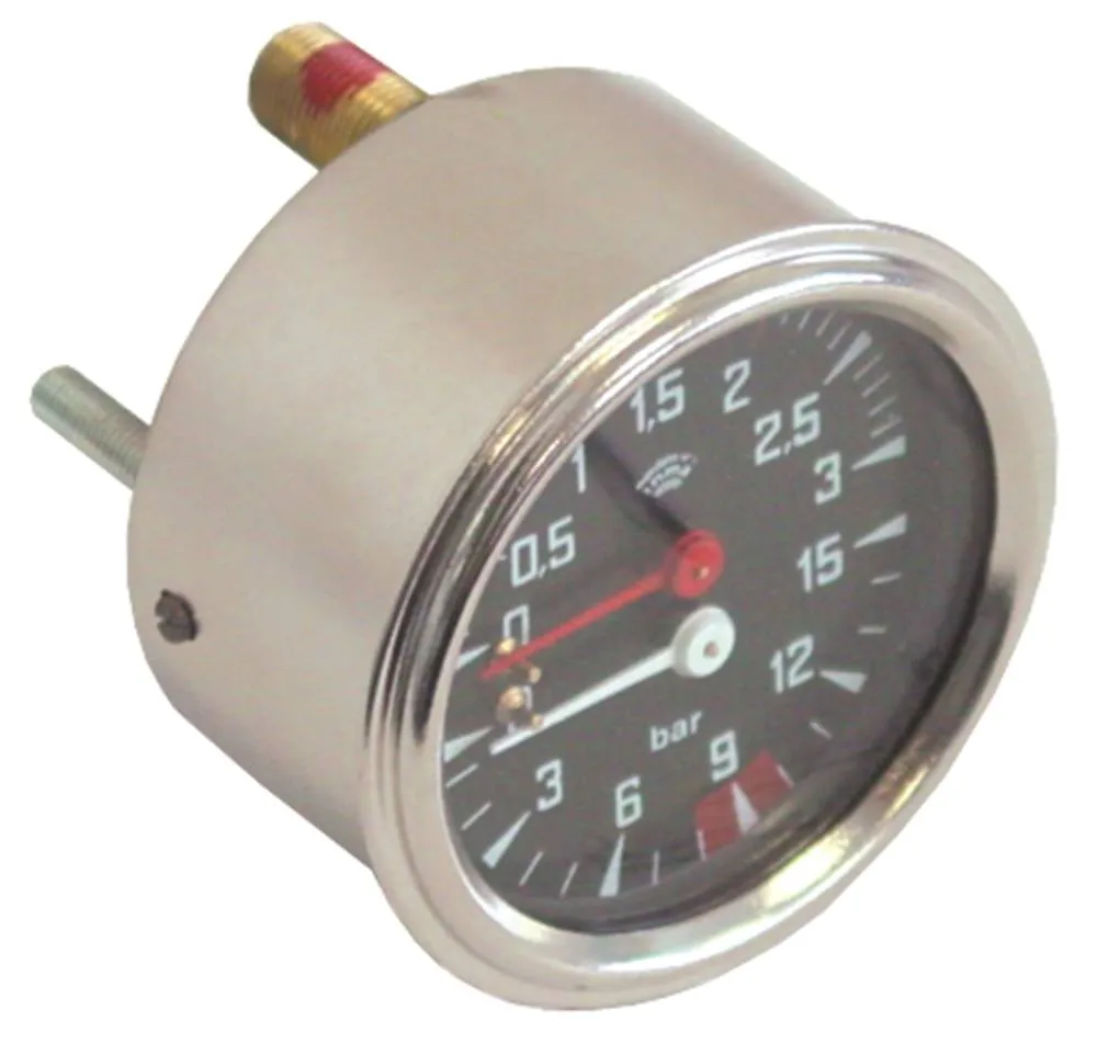 Manometer für Espressomaschine 0-3/0-15bar Anschluss rückseitig ø 60mm