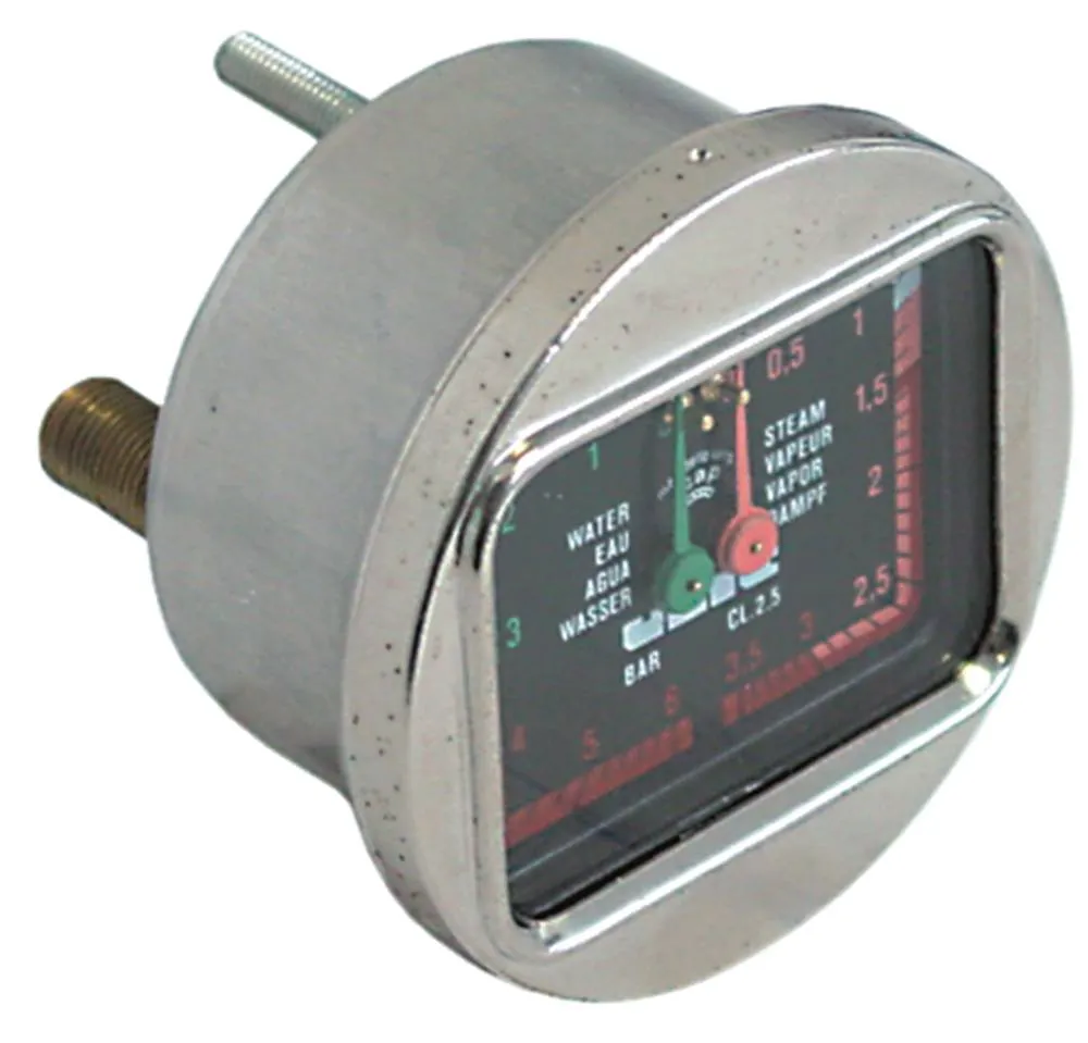 Manometer für Espressomaschine Unic 0-3,5/0-6bar Anschluss rückseitig