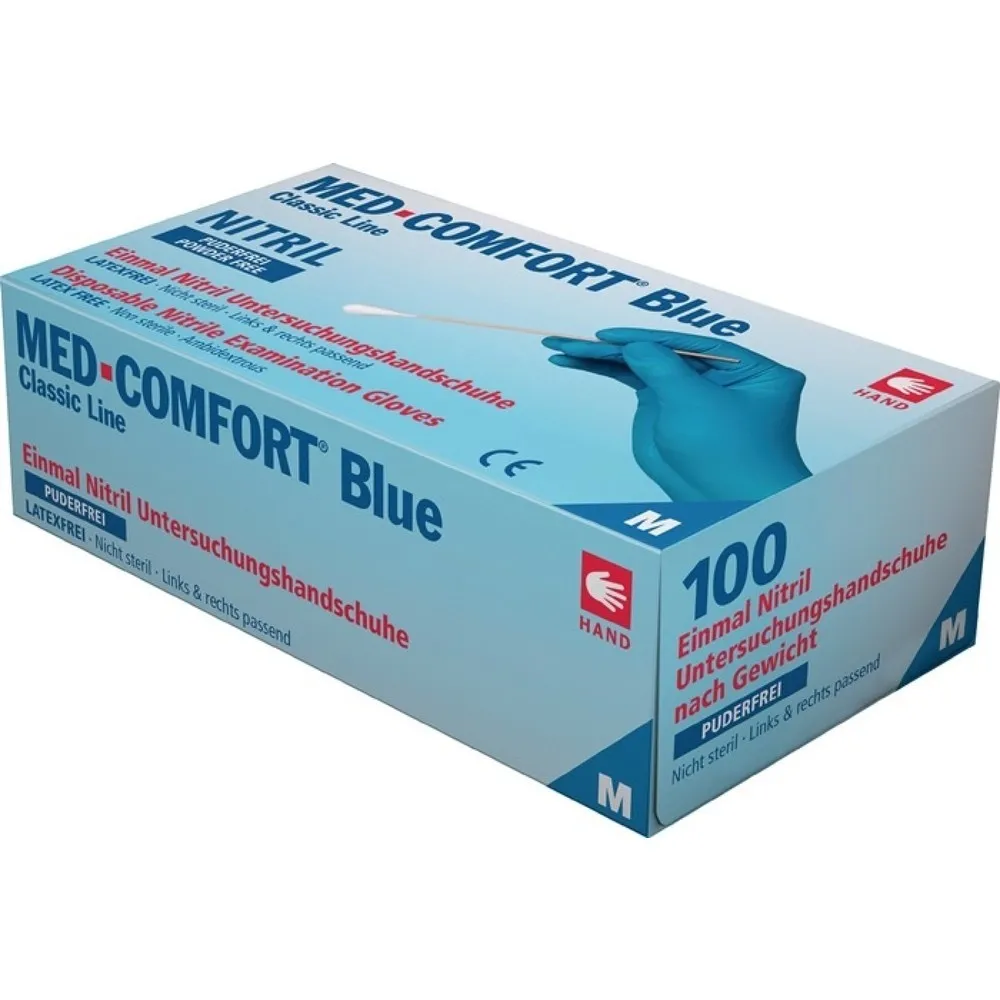 AMPRI Einw.-Handsch.Med Comfort Blue Gr.M blau