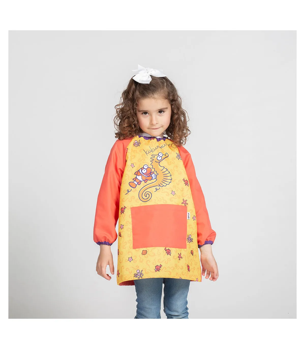 Babi Kukucaballito Kukuxumusu, lange Ärmel mit Gummizug aus flachem Korallenstoff, GARY'S UNIFORMS 300016