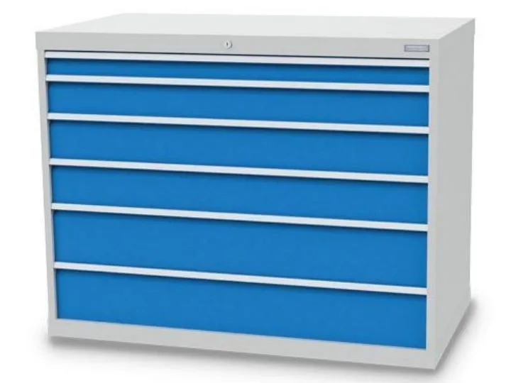 Bedrunka+Hirth Schubladenschrank 6 fach aus Stahlblech 1305 x 736 x 1019 mm