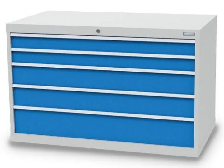 Bedrunka+Hirth Schubladenschrank 5 Schubladen mit Griffleiste 1305 x 736 x 819 mm