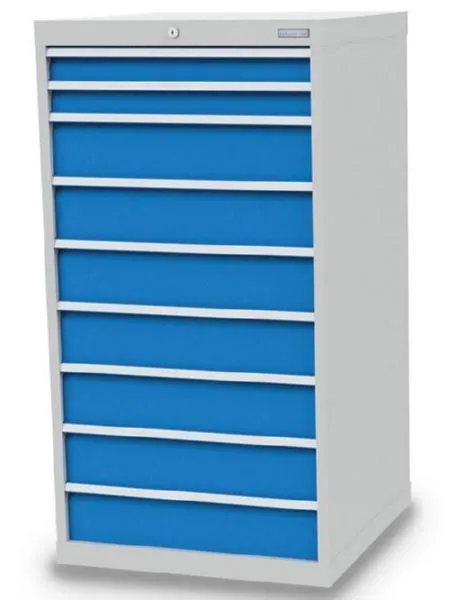 Bedrunka+Hirth Schubladenschrank 9 Schubladen mit Griffleiste 705 x 736 x 1319 mm