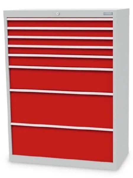 Bedrunka+Hirth Schubladenschrank 980 mm Breite mit 8 Schubladen