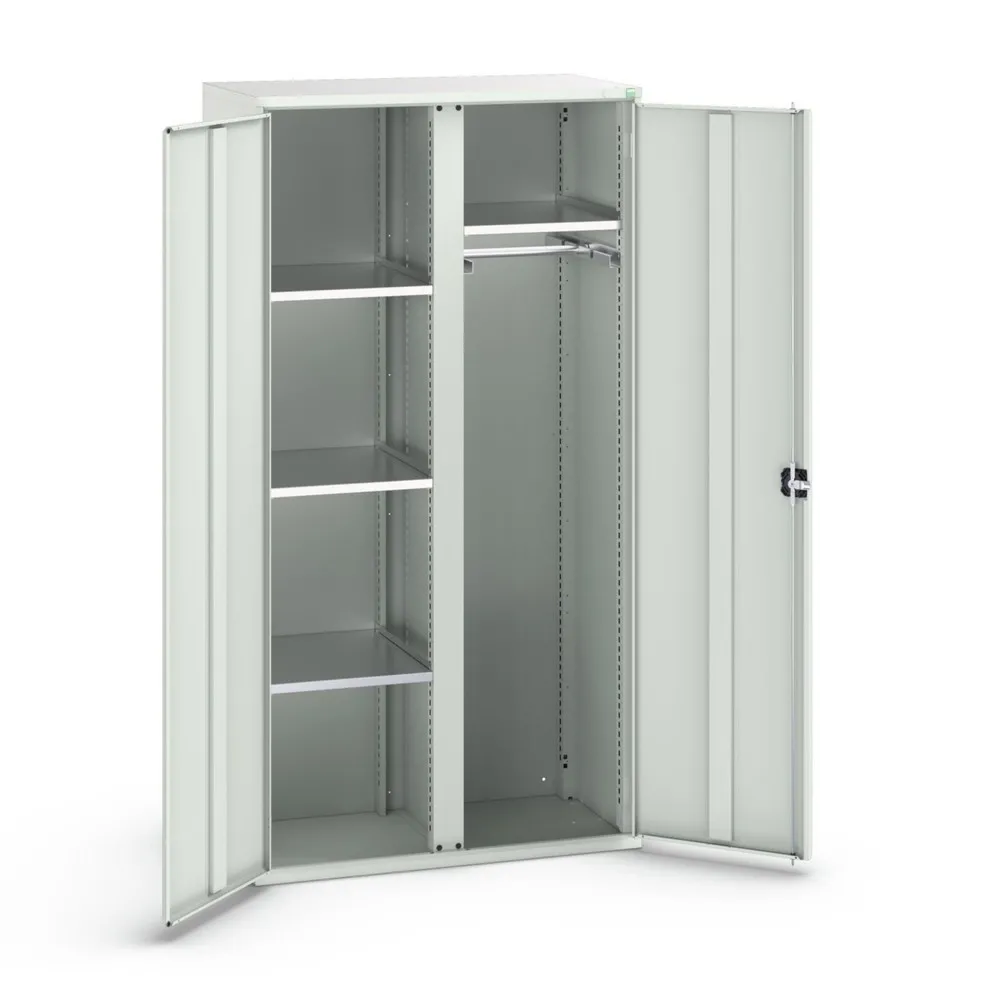 bott verso Flügeltürschrank, mit 4 Fachböden und 1 Kleiderstange, BxTxH: 1050 x550 x 2000 mm