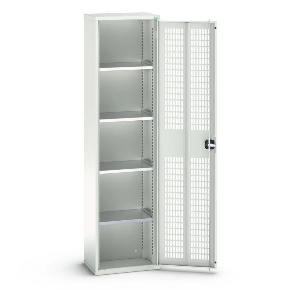 bott verso Flügeltürschrank mit Belüftung, mit 4 Fachböden, BxTxH: 525 x 350 x 2000 mm