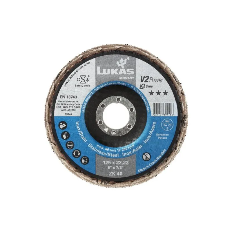 Fächerscheibe V2 Power Ø 125 mm STAHL