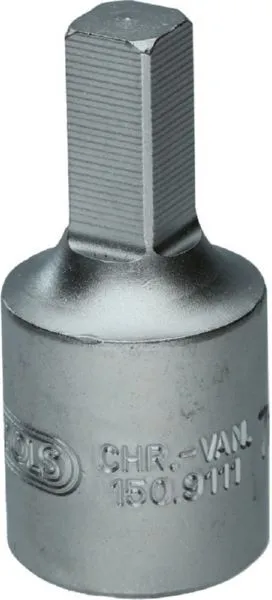 KS Tools 3/8 Zoll Öldienst Bit Stecknuss für Innenvierkant Schrauben 7 mm