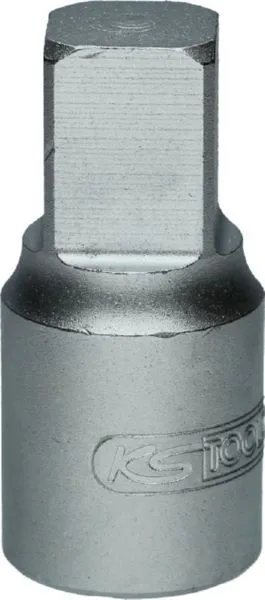KS Tools 3/8 Zoll Öldienst Bit Stecknuss für Innenvierkant Schrauben 12 mm