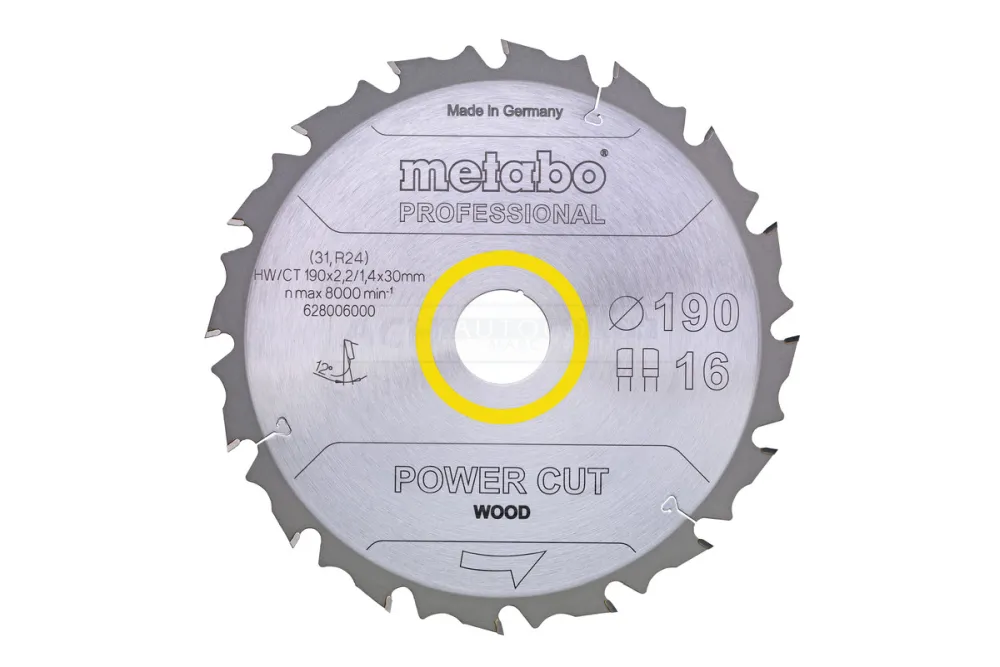 Metabo PowerCutProf HW/CT 152x20, 12 FZ 15° - 628001000