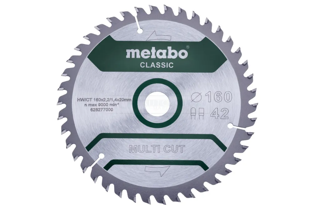 Metabo MultiCutClassic 160x20 42 FZ/TZ 10° - 628277000