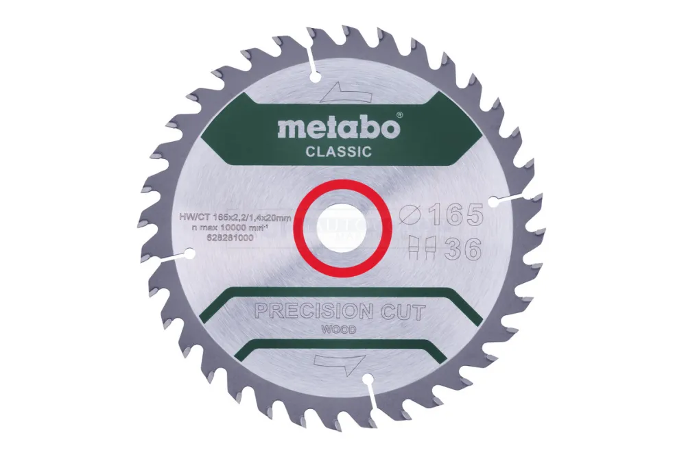 Metabo PrecisionCutClassic 165x20 36WZ 15° - 628281000