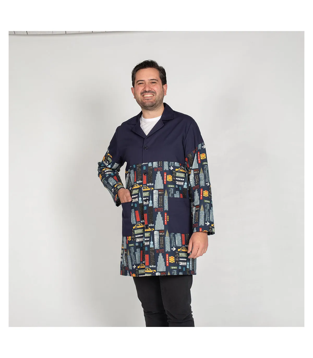 New York 500012 Herrenbademantel