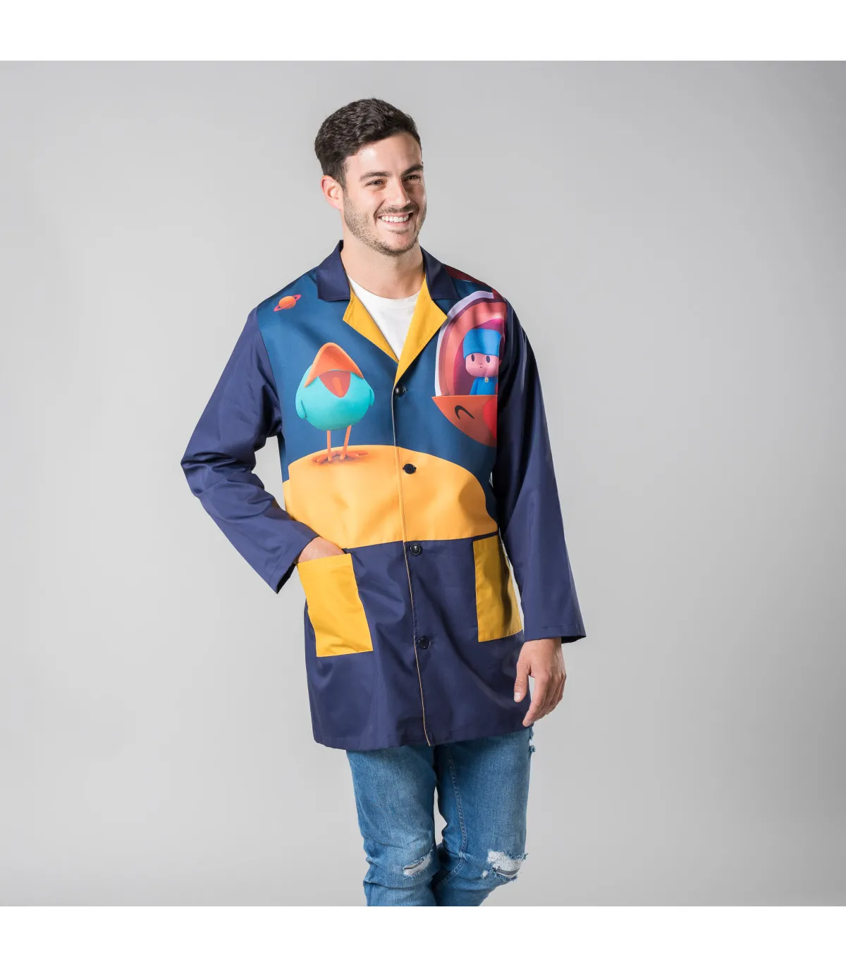 Pocoyo Nave 583700 Herrenbademantel