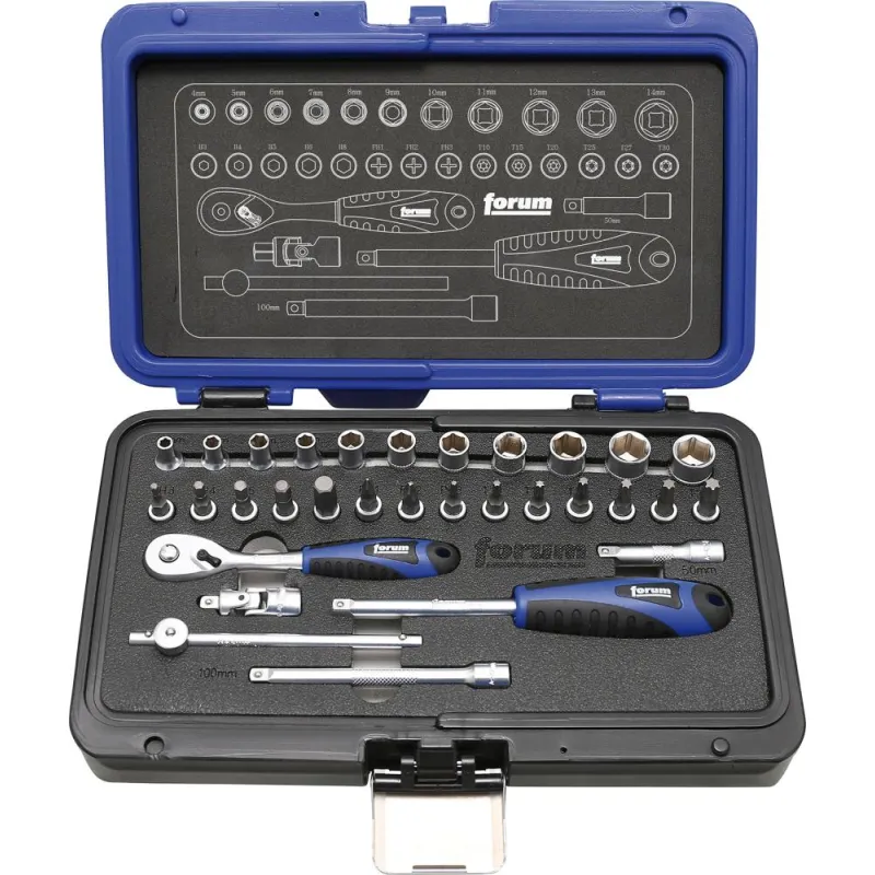 Steckschlüssel-Garnitur 1/4"