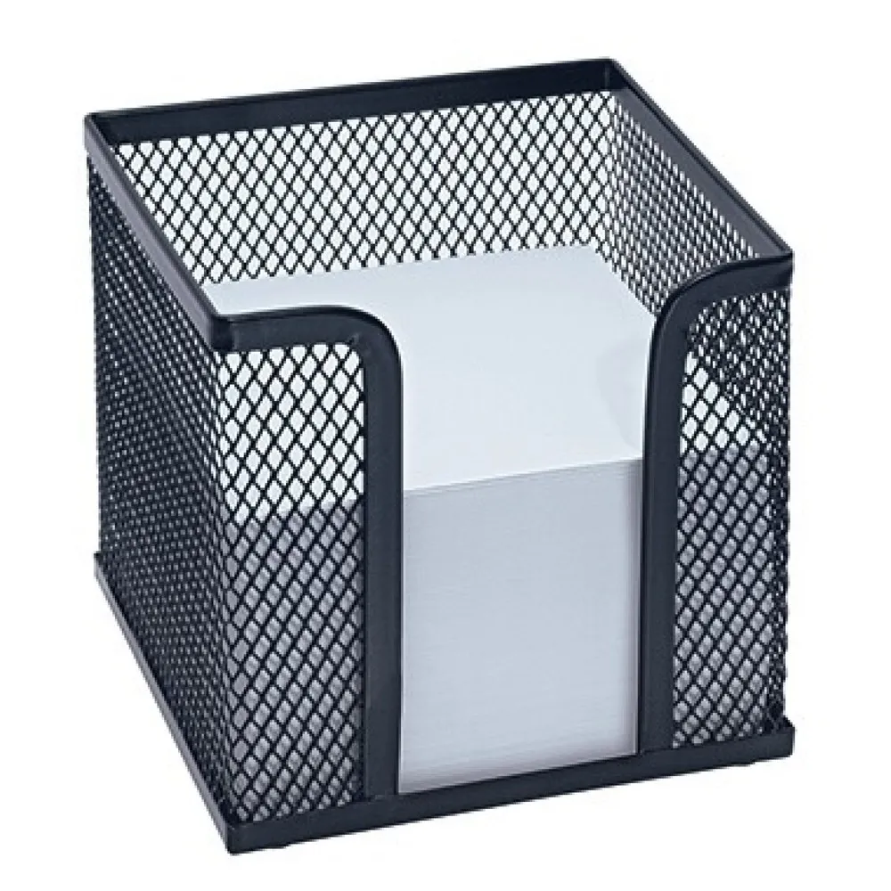 WEDO® Zettelbox Office 65701 10x10x10cm Drahtmetall schwarz