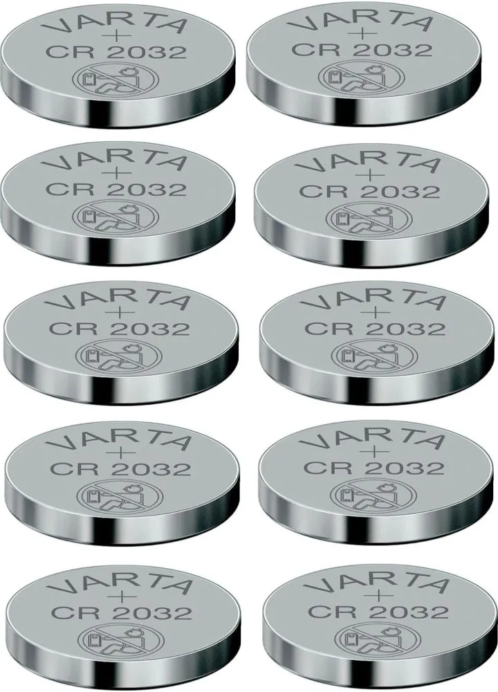 Varta CR2032 Lithium Knopfzellen 10x Stück