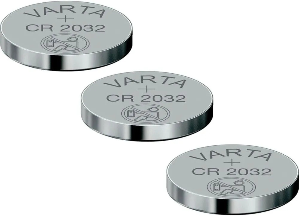 Varta CR2032 Lithium Knopfzellen 3x Stück