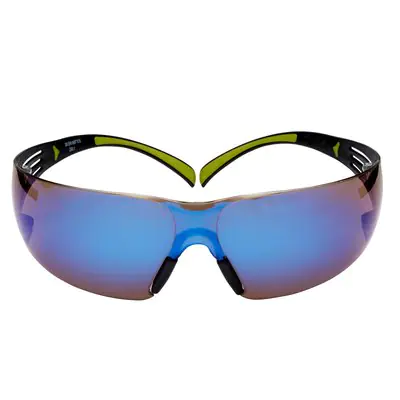 3M™ SecureFit™ 400 Schutzbrille Antikratz-Beschichtung, blaue Scheibe, verspiegelt SF408AS