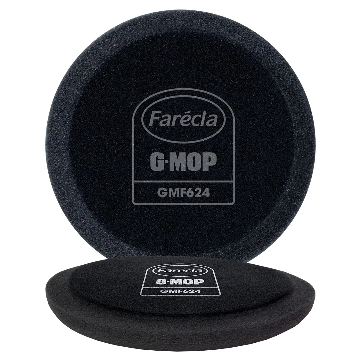 Farecla Polierschwamm G Mop "Finishing" flexibler , dünner schwarz 150 mm (2er Pack) GMF624