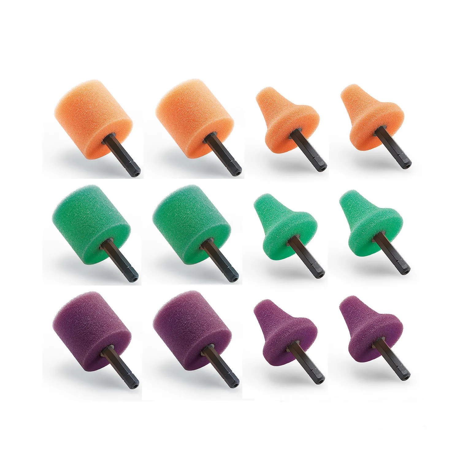 FLEX Polierschwämme 12 Stück PK + PZ 35 HEX im Set