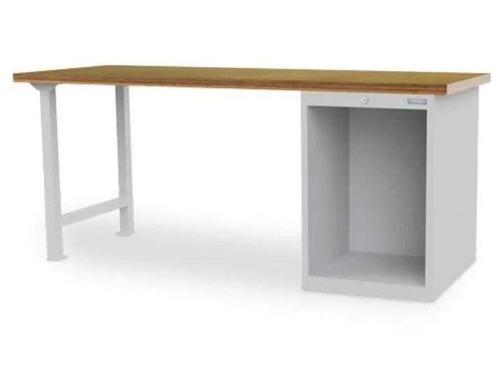 Bedrunka+Hirth Reihenwerkbank mit offenem Block und Arbeitsplatte 2000 x 750 x 859 mm