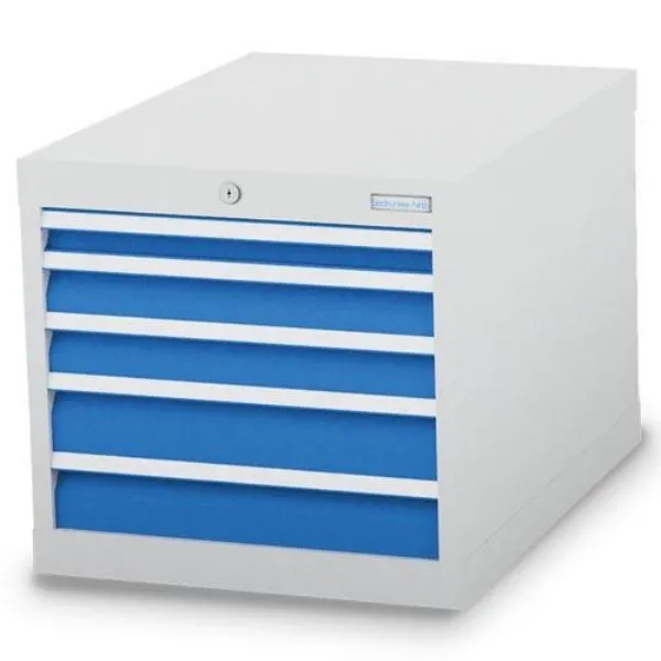 Bedrunka+Hirth Schubladenschrank mit Zentralverriegelung 5 fach 555 x 736 x 519 mm
