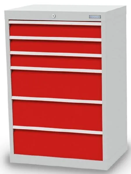 Bedrunka+Hirth Schubladenschrank 6 fach mit Raster 24-16 680 x 500 x 1019 mm