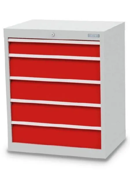 Bedrunka+Hirth Schubladenschrank 5 Schubladen verzinkt 680 x 500 x 819 mm