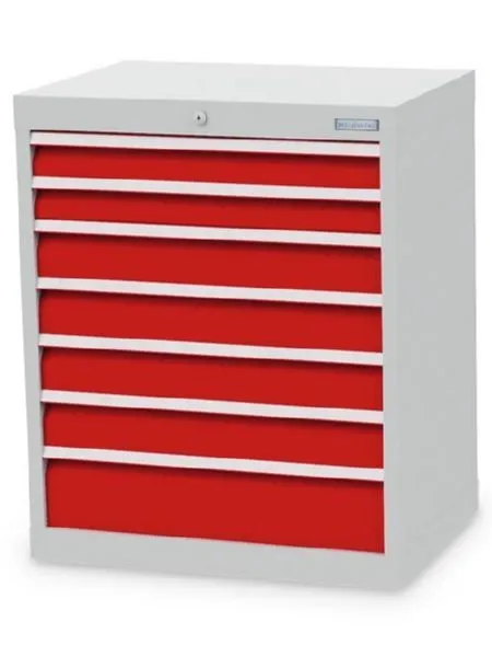 Bedrunka+Hirth Schubladenschrank mit Schubladenführung 7 fach 680 x 500 x 819 mm