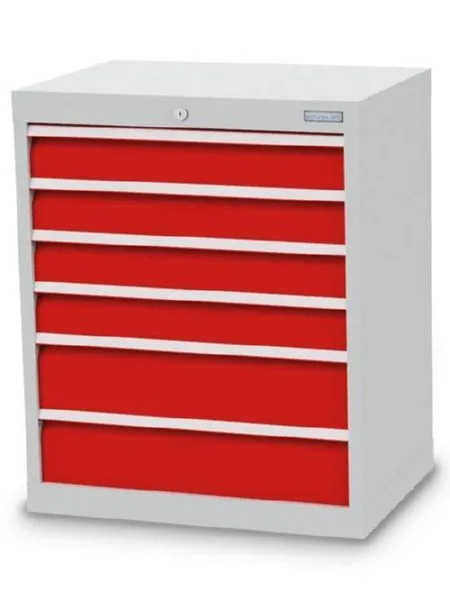 Bedrunka+Hirth Schubladenschrank 6 fach aus Stahlblechkonstruktion 680 x 500 x 819 mm