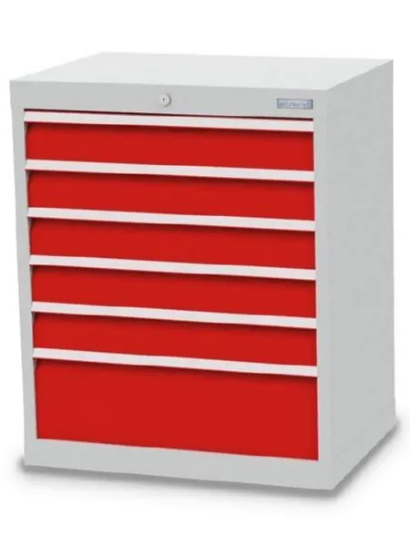 Bedrunka+Hirth Schubladenschrank aus Stahlblech 6 fach 680 x 500 x 819 mm