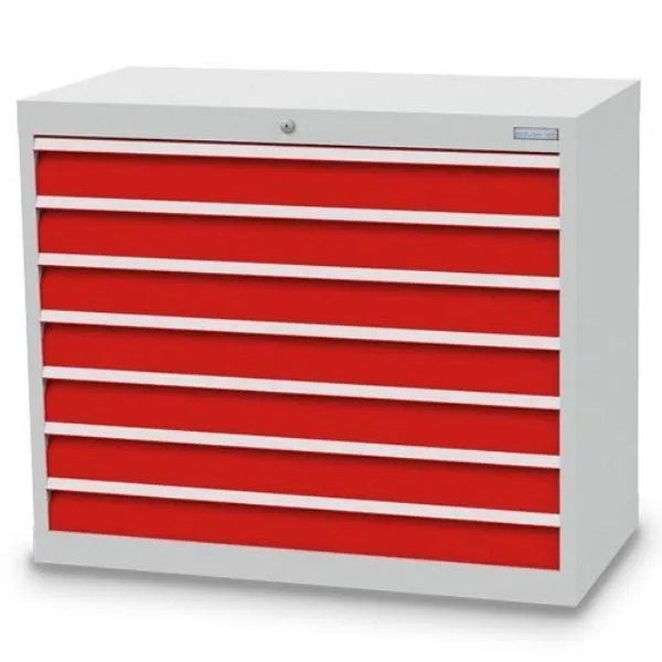 Bedrunka+Hirth Schubladenschrank 7 Schubladen Stahlblech 980 x 500 x 819 mm