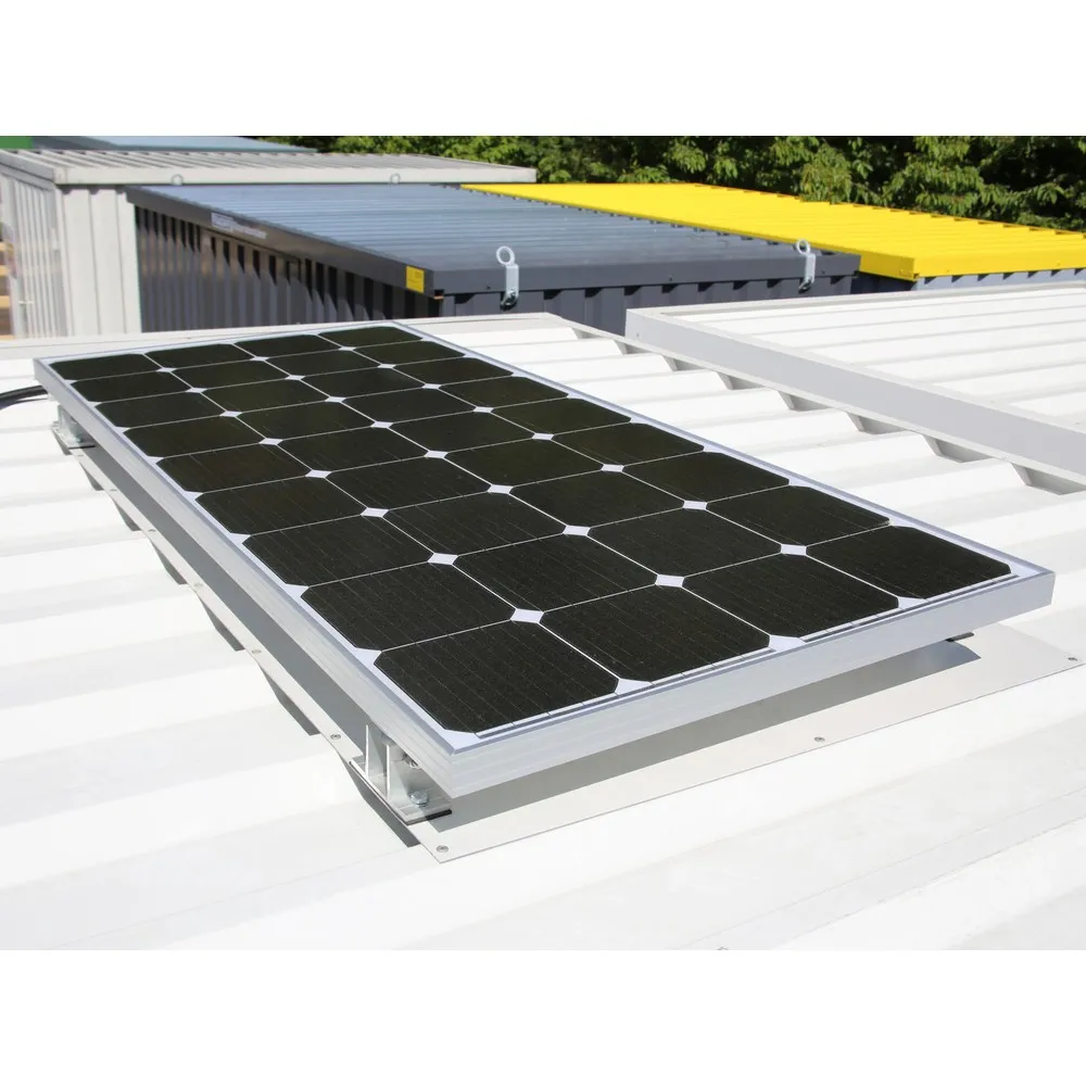 Beleuchtungspaket mit Solarstrom für SAFE Tank Gefahrstoffcontainer/FLADAFI® Materialcontainer