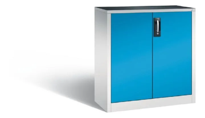 C+P Werkstattschrank mit 2 Türen in lichtblau 930 x 400 x 1000 mm
