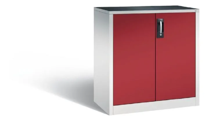 C+P Werkstattschrank verstärkte Türen rubinrot 930 x 500 x 1000 mm