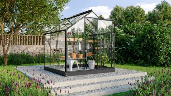 Vitavia Gewächshausbausatz Triton 3800 ESG 3 mm Aluminiumprofil