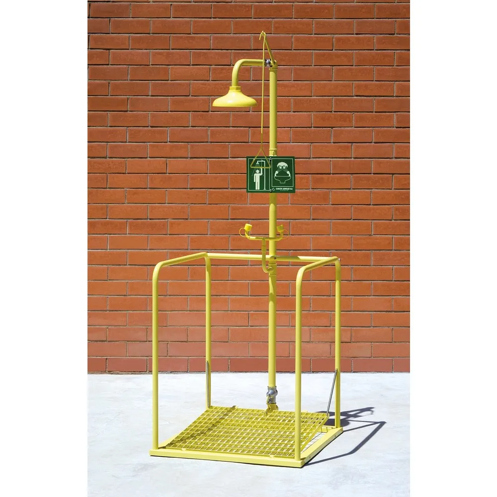 Erbstößer® Körper-/Augendusche-Station, DIN EN 15154-5, Kunststoff-Duschkopf