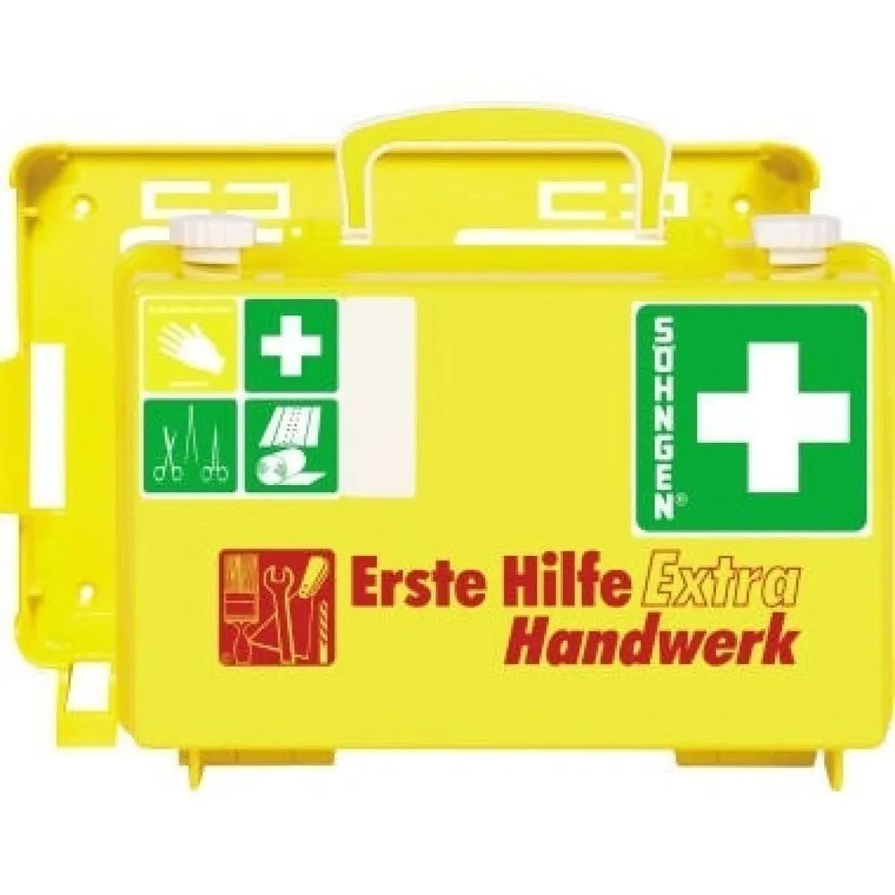 SÖHNGEN Erste Hilfe Koffer EXTRA Handwerk 0320125 DIN 13157 gelb