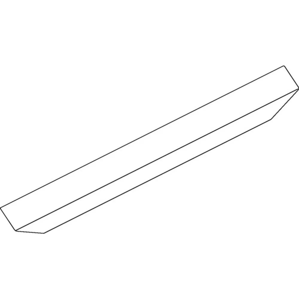 GEZE Abdeckprofil OL 90, weiß Länge 2000 mm