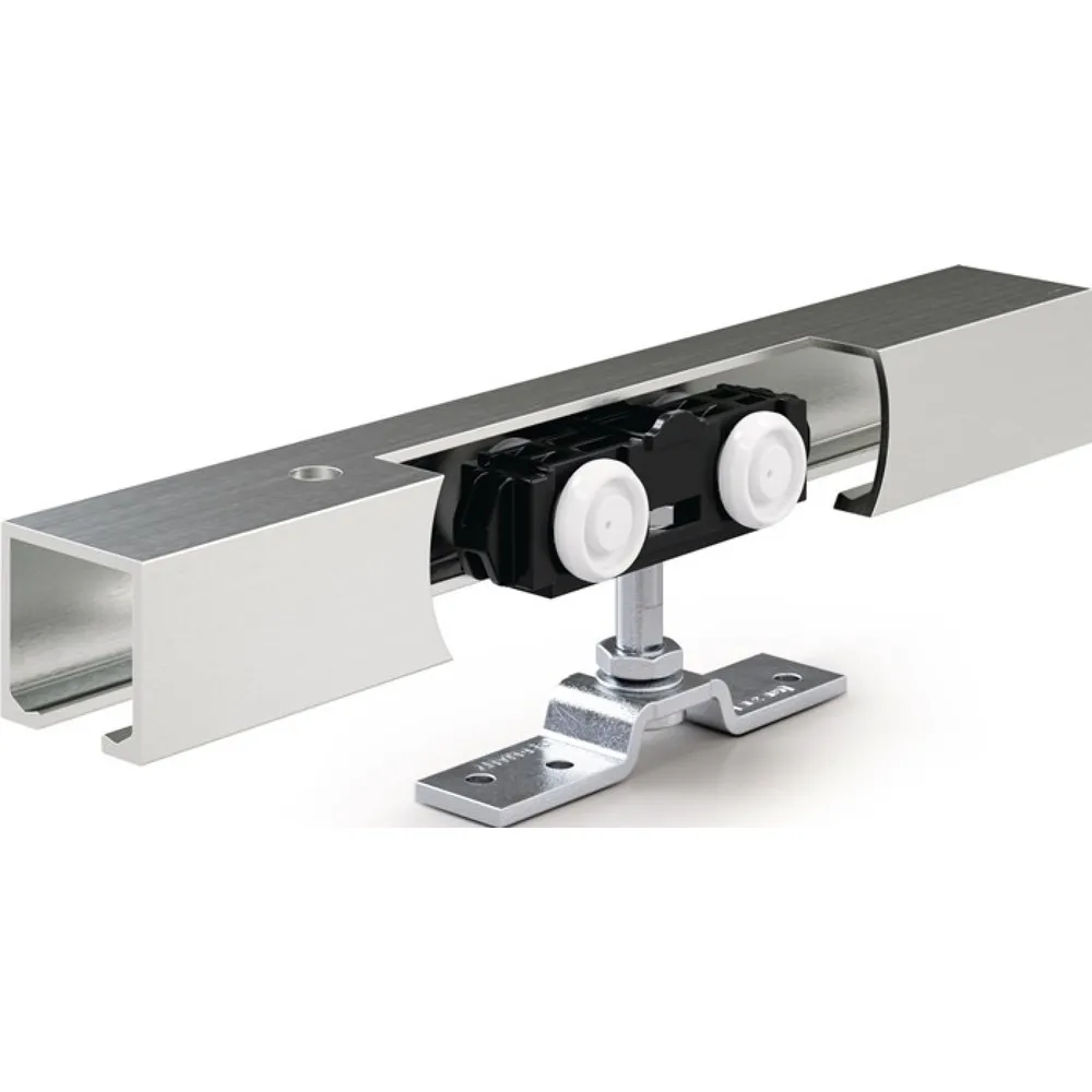 GEZE Schiebesystem Rollan 80 NT, Holzflügel Komplettset, 80 kg 2350 mm, 50-119 cm Wandmontage / Deckenmontage