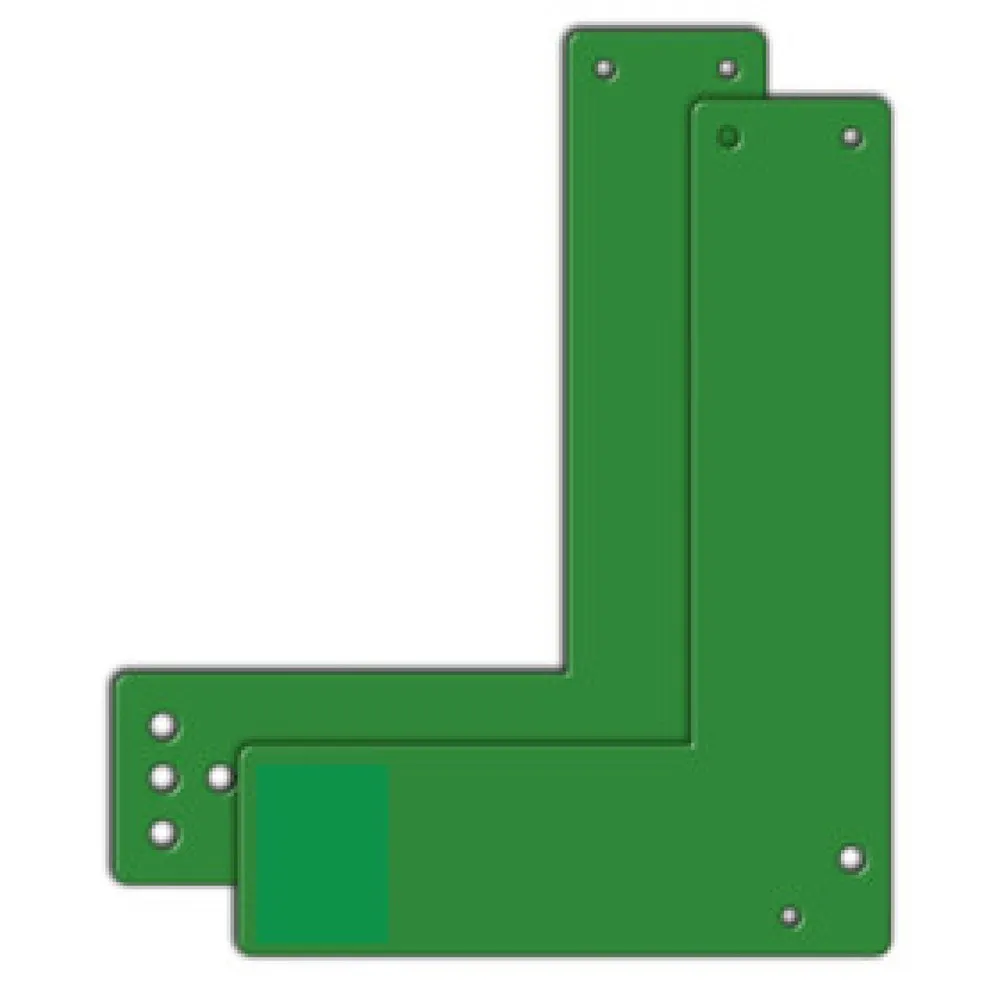 GfS Montagegrundplatte Fluchttürsicherung Montagegrundplatte grün, für lange Türschilder