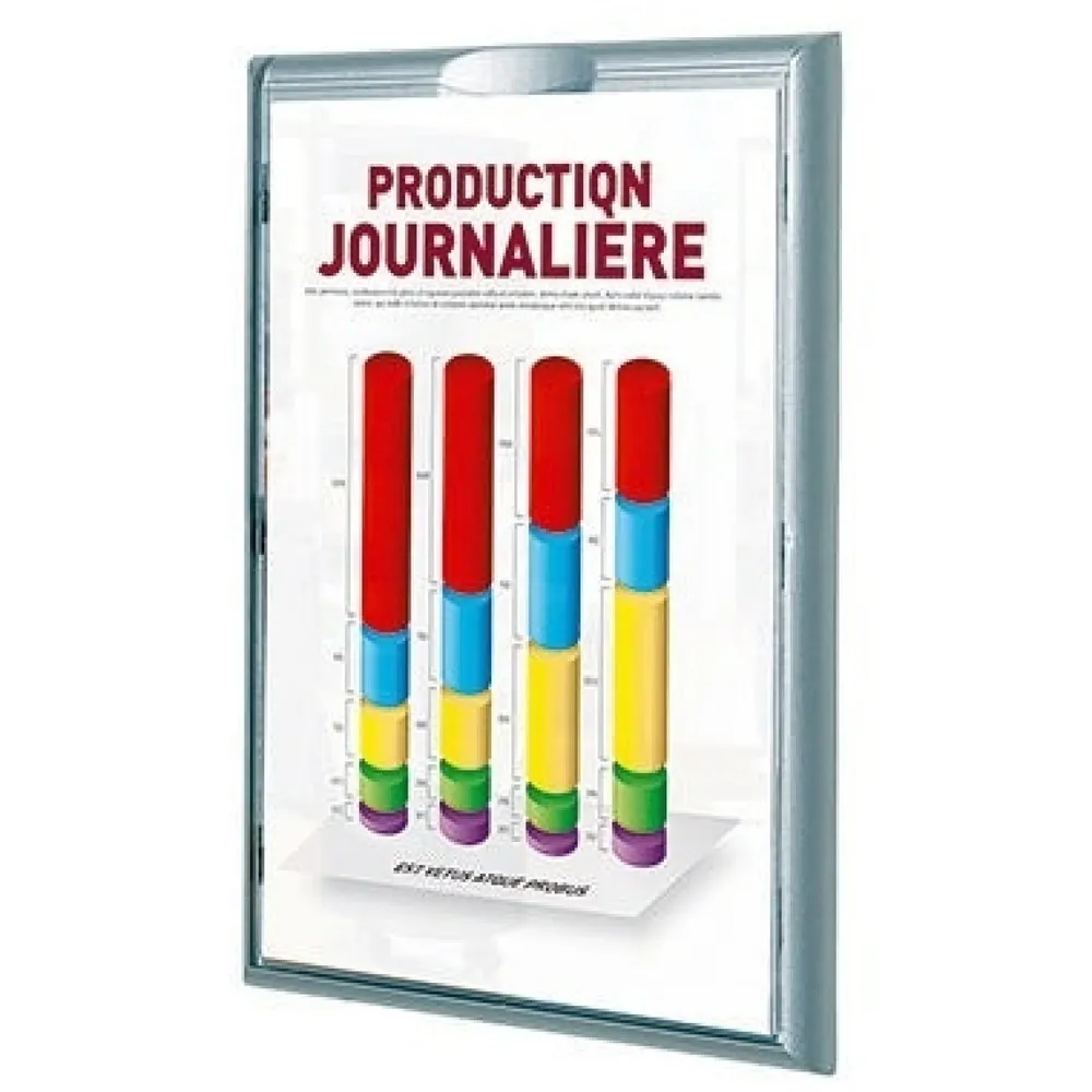 Paperflow Infodisplay 4066X4.35 DIN A4 aluminium 4 St./Pack.